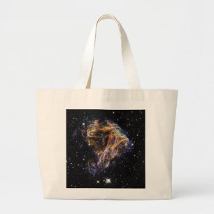 Grand Tote Bag L'indigo a affilé le nuage stellaire de débris