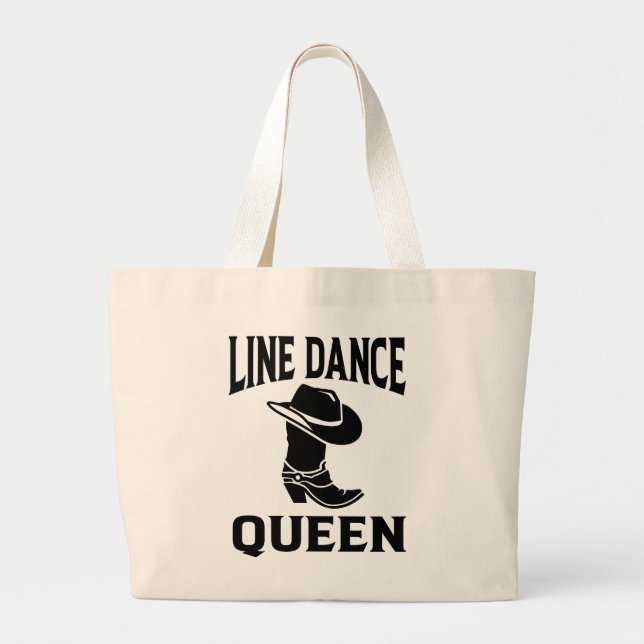 Grand Tote Bag Line Dancing Cowboy Boots Cowgirl Country Music (Devant)