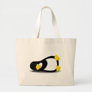 Grand Tote Bag Linux Tux sleeping