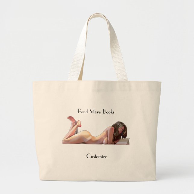 Grand Tote Bag Lire plus Livres Thunder_Cove (Devant)