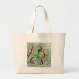 Grand Tote Bag Lis blanc au marché de l'agriculteur