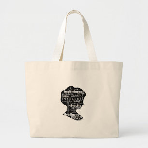 Grand Tote Bag Lisez la camée de Jane Austen