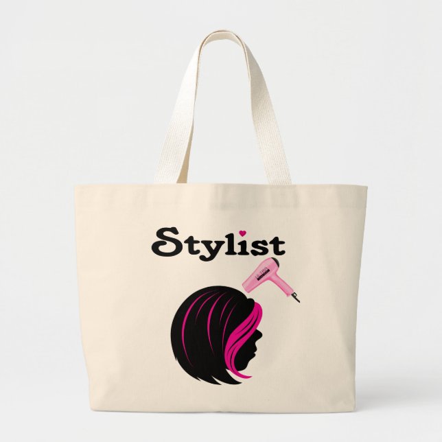 Grand Tote Bag Liste des cheveux (Devant)
