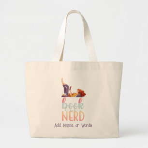 Grand Tote Bag Livre Nerd - Book Lovers