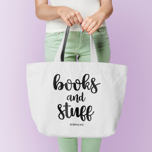 Grand Tote Bag Livres et Studios Personnalisés