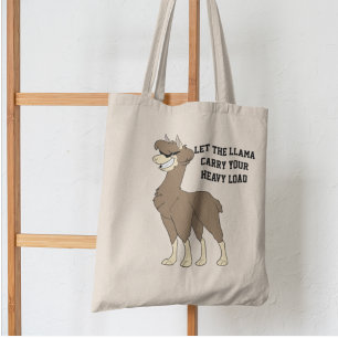 Grand Tote Bag Llama Brown Homme cool avec lunettes de soleil