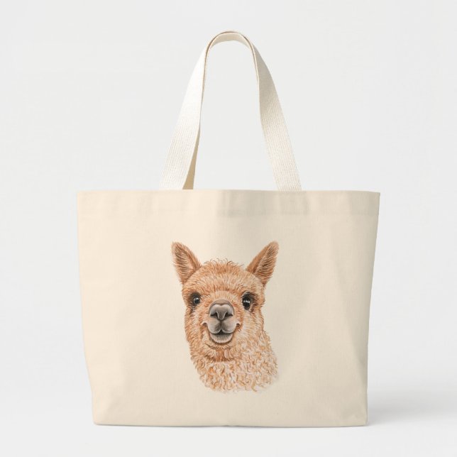 Grand Tote Bag Llama Jumbo Fourre-tout (Devant)