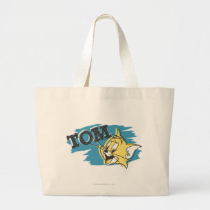 Grand Tote Bag Logo bleu et jaune de Tom