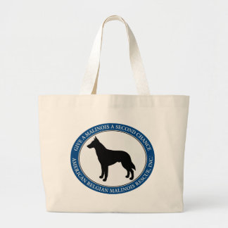 Grand Tote Bag Logo de délivrance de Malinois, emballages et