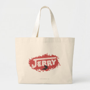 Grand Tote Bag Logo de silhouette de Jerry