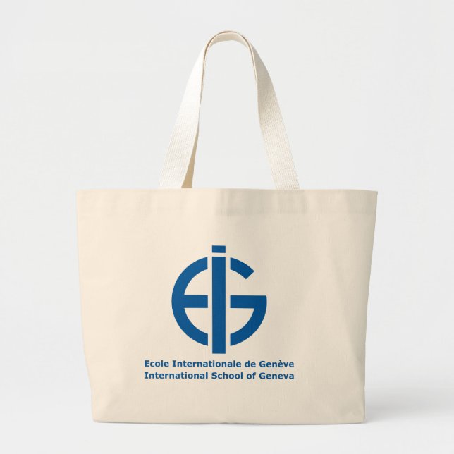 Grand Tote Bag Logo d'Ecolint (Devant)