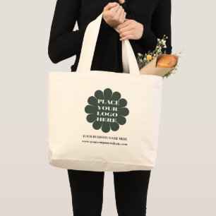 Grand Tote Bag Logo d'entreprise moderne promotionnel