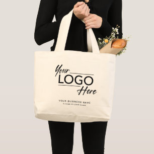 Grand Tote Bag Logo d'entreprise moderne promotionnel