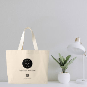 Grand Tote Bag Logo d'entreprise personnalisé