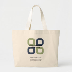 Grand Tote Bag Logo Entreprise customisée Avec Slogan Entreprise
