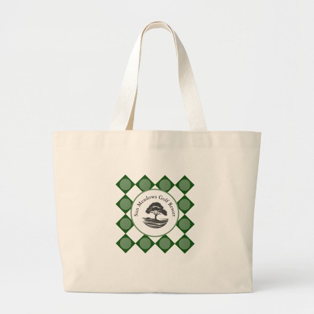 Grand Tote Bag Logo et nom du club de golf (Devant)