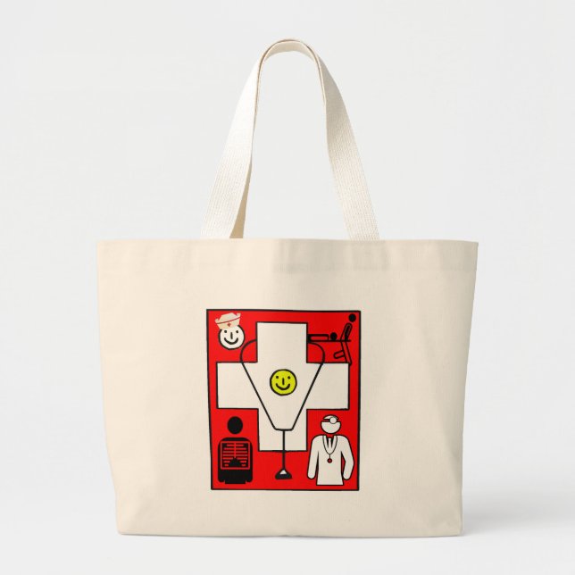 GRAND TOTE BAG LOGO MÉDICALE (Devant)