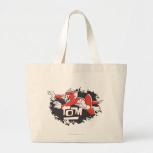 Grand Tote Bag Logo noir et rouge de Tom