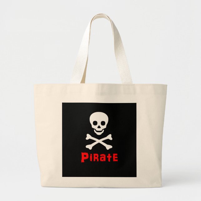 Grand Tote Bag Logo pirate (Devant)