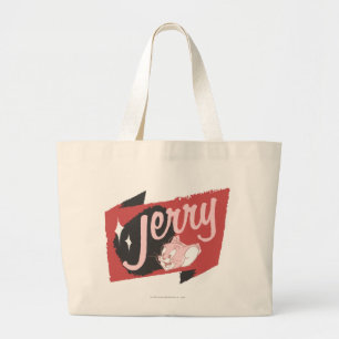 Grand Tote Bag Logo rouge et noir de Jerry
