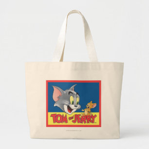 Grand Tote Bag Logo Tom Et Jerry Ombragé