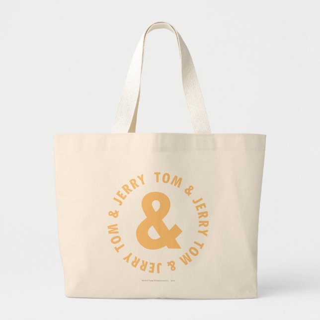 Grand Tote Bag Logo Tom et Jerry Round 6 (Devant)