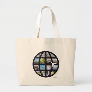 Grand Tote Bag Logo vintage du Jeu de Jeu Photographique Global