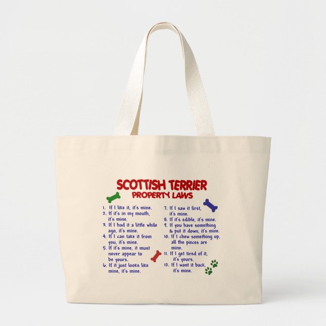 Grand Tote Bag Lois 2 de propriété de TERRIER d'ÉCOSSAIS (Devant)