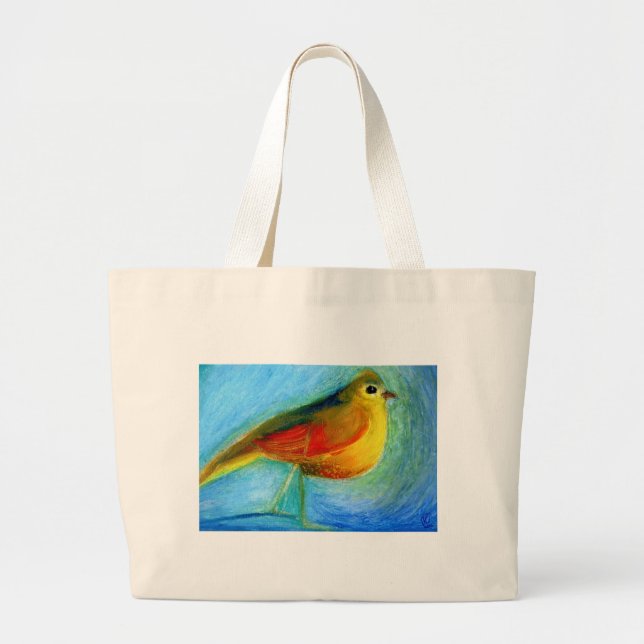 Grand Tote Bag L'oiseau de souhait 2012 (Devant)