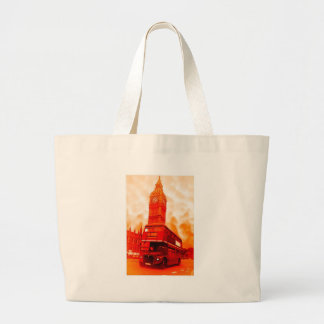 Grand Tote Bag Londres Red Bus & Big Ben
