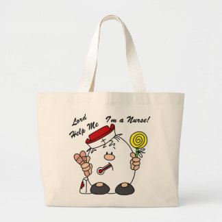 Grand Tote Bag Lord Aidez-moi Je suis infirmière