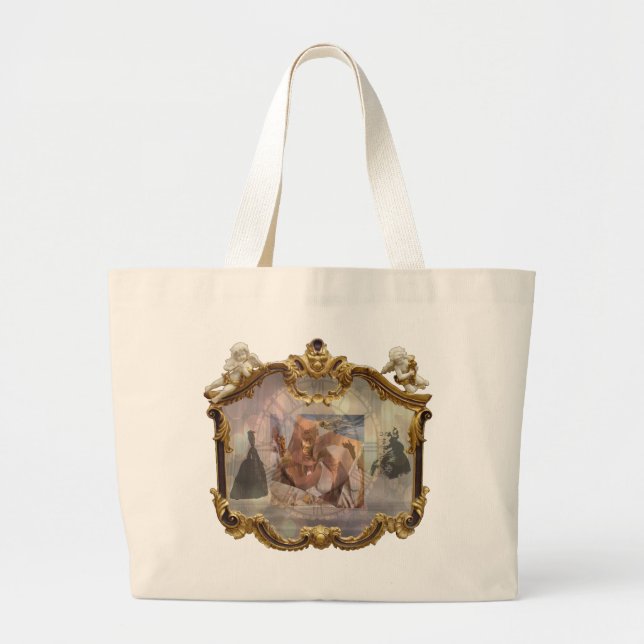 Grand Tote Bag Louis XVI et Marie Antoinette SPARKLE Mirror 4 (Devant)