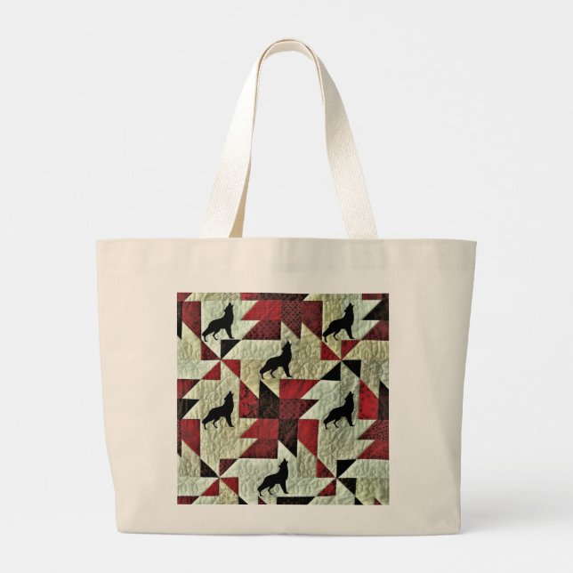 Grand Tote Bag Loup (Dos)