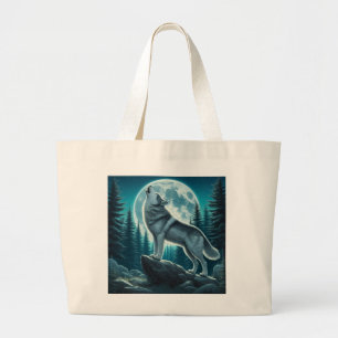 Grand Tote Bag Loup hurlant