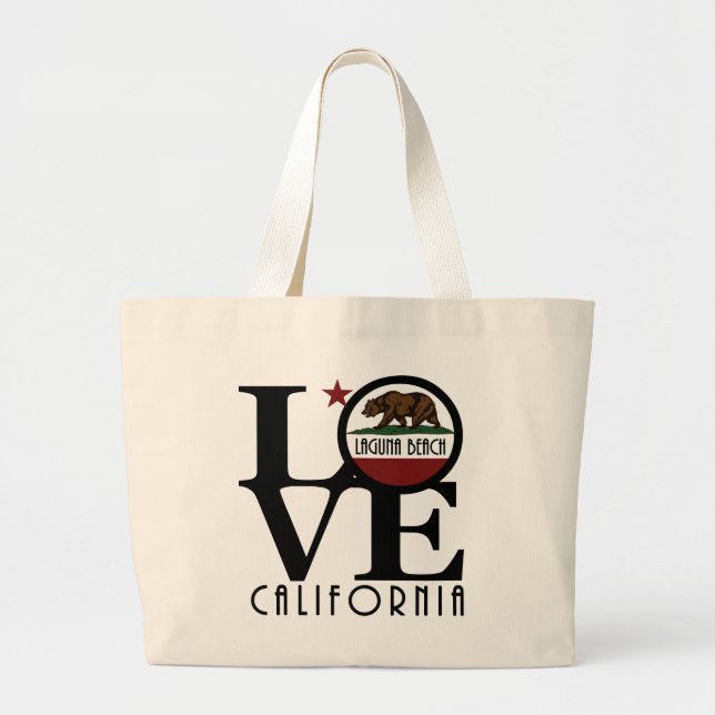 Grand Tote Bag LOVE Laguna Beach (Devant)