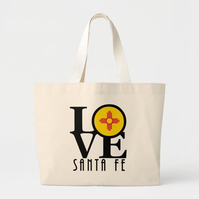 Grand Tote Bag LOVE Père Noël Fe (Devant)