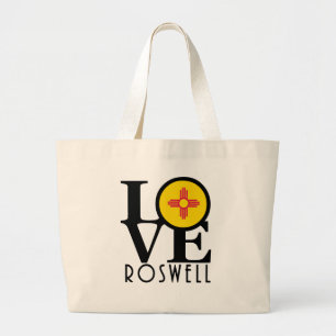 Grand Tote Bag LOVE Roswell Nouveau-Mexique