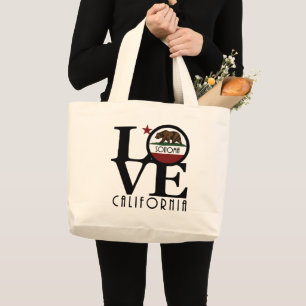 Grand Tote Bag LOVE Sonoma California