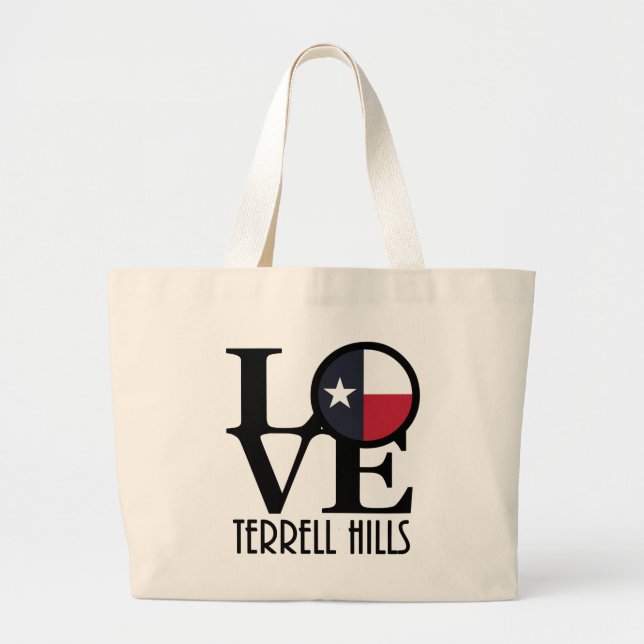 Grand Tote Bag LOVE Terrell Hills Texas (Devant)