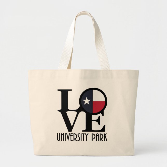 Grand Tote Bag LOVE University Park TX (Devant)
