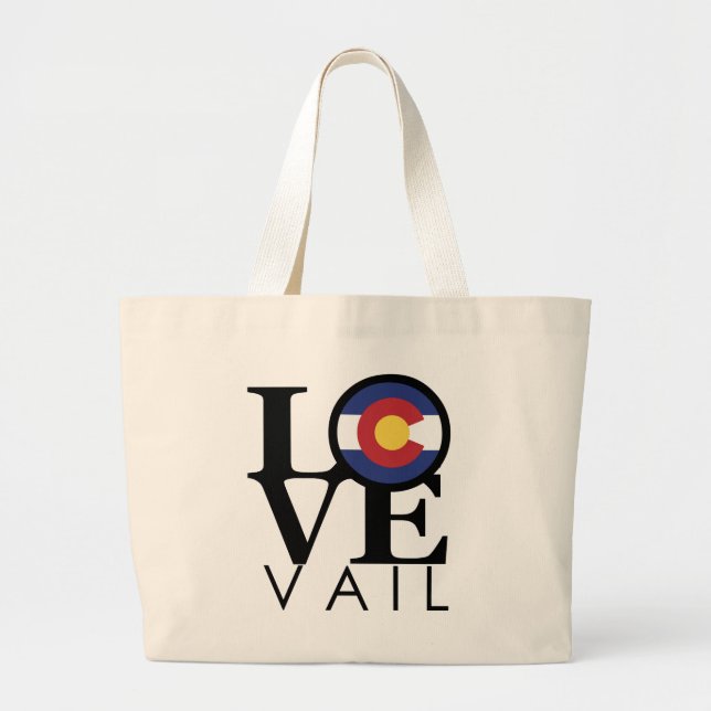 Grand Tote Bag LOVE Vail Colorado (Devant)