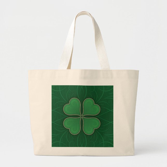 Grand Tote Bag Lucky Shamrock (Devant)