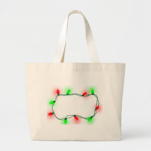 Grand Tote Bag Lumières de Noël