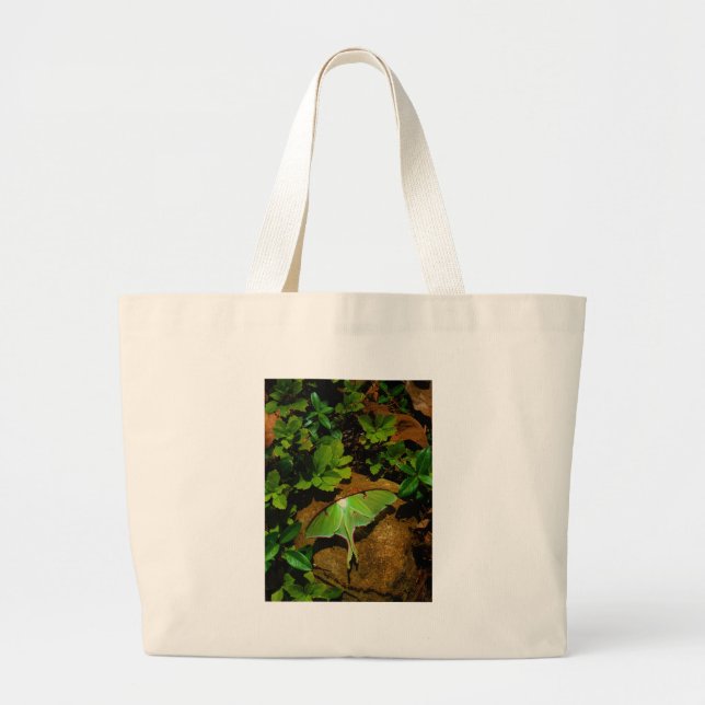 Grand Tote Bag Luna verte géante (Devant)