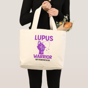 Grand Tote Bag LUPUS WARRIOR Purple Augmenter Mois de sensibilisa