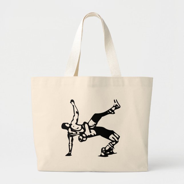 Grand Tote Bag Lutte blanche (Devant)