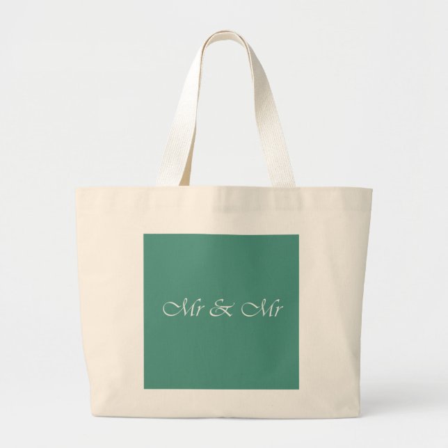Grand Tote Bag M. & M. Typographie (Devant)