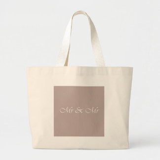 Grand Tote Bag M. & M. Typographie Beige