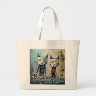 Grand Tote Bag M. Meowington et Mme Purrfection