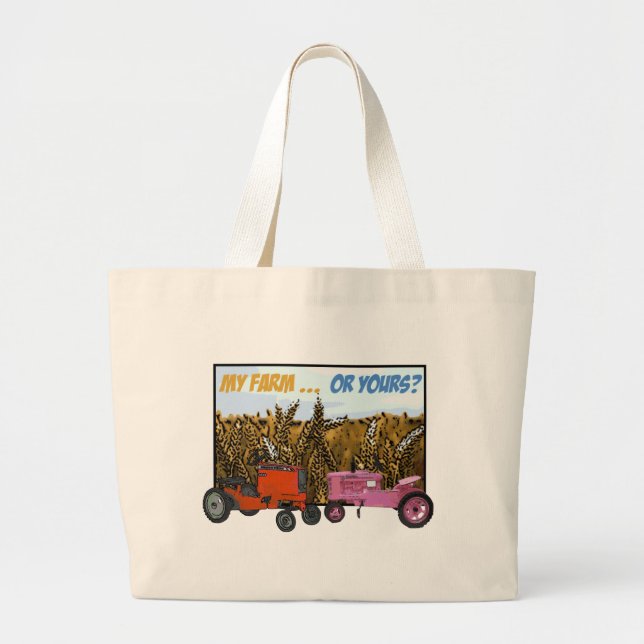GRAND TOTE BAG "MA FERME OU VÔTRE ? " (Devant)